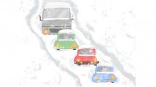 大雪…道路上で車が立ち往生したら…