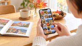 スマートフォンの写真をすっきり整理！　大切な思い出を残す秋の写真時間